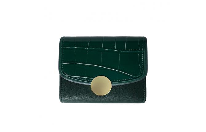 MAYA SHORT WALLET - ARMY GREEN