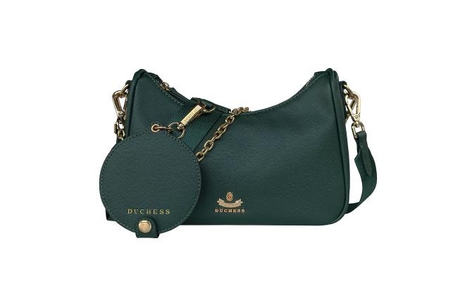 MONA HOBO BAG - DARK GREEN